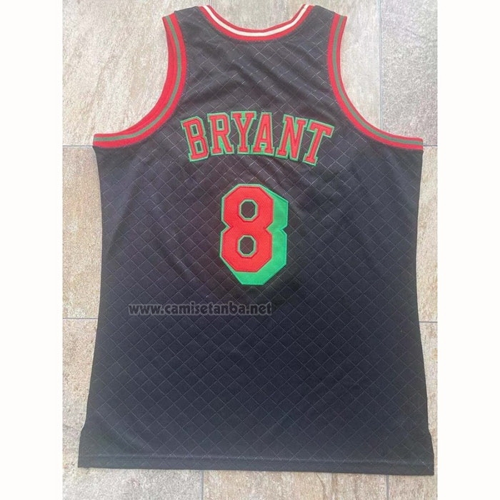 Camiseta Los Angeles Lakers Kobe Bryant #8 Mitchell & Ness 1996-97 Negro